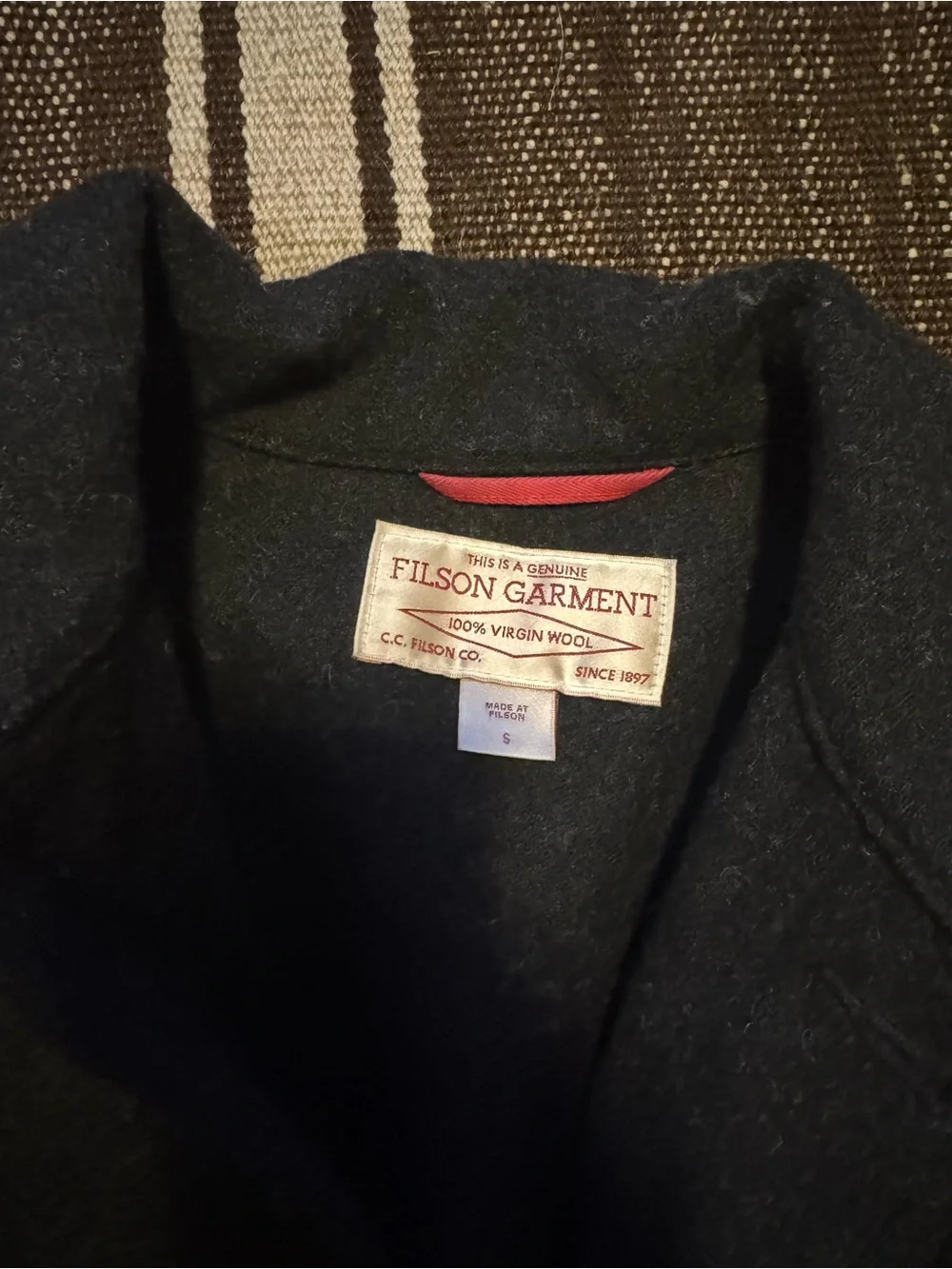 Filson Charcoal Wool Field Jacket